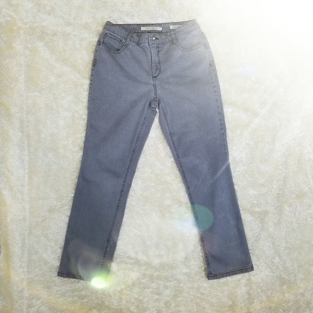 JONES NEW YORK GRAY PETITE JEANS
